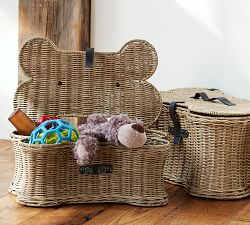 Dog Toy Handwoven Storage Basket