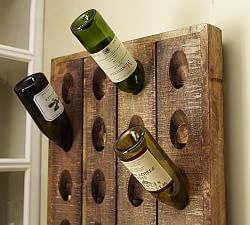 Decorative French Wine Bottle Riddling Wall Rack