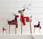 Plaid Reindeer Ornaments