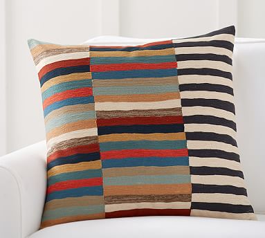 Striped pillows pottery barn sale