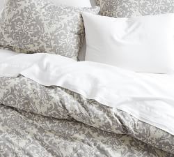 Jacquard Medallion Cotton Linen Duvet Cover