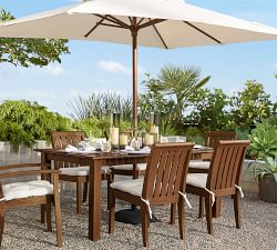 Chatham Mahogany Stackable Outdoor Dining &amp; Armchairs