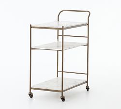 Burwell Marble Bar Cart (30&quot;)