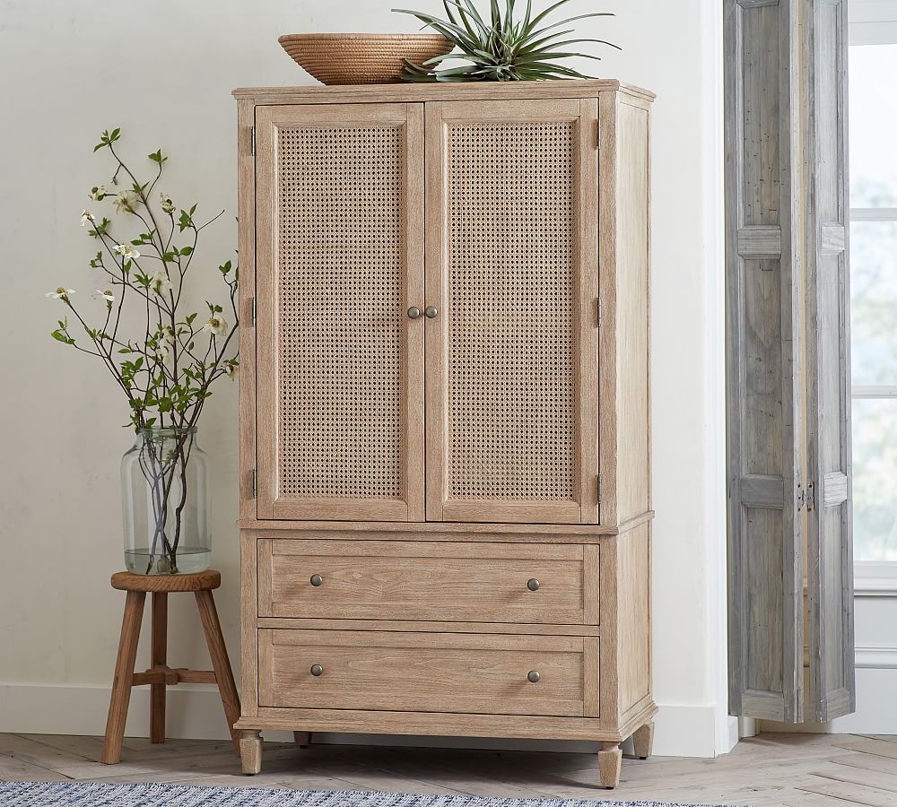 Sausalito Cane Armoire (40&quot;)