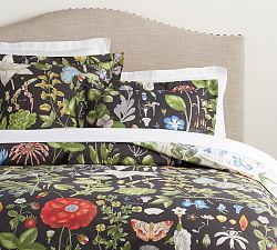 Poppy Reversible Percale Duvet Cover