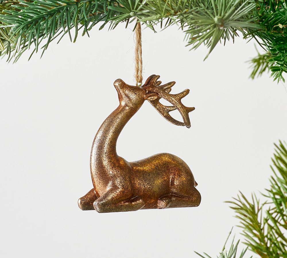 Copper Reindeer Ornament