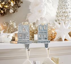 Galvanized Village Stocking Holders