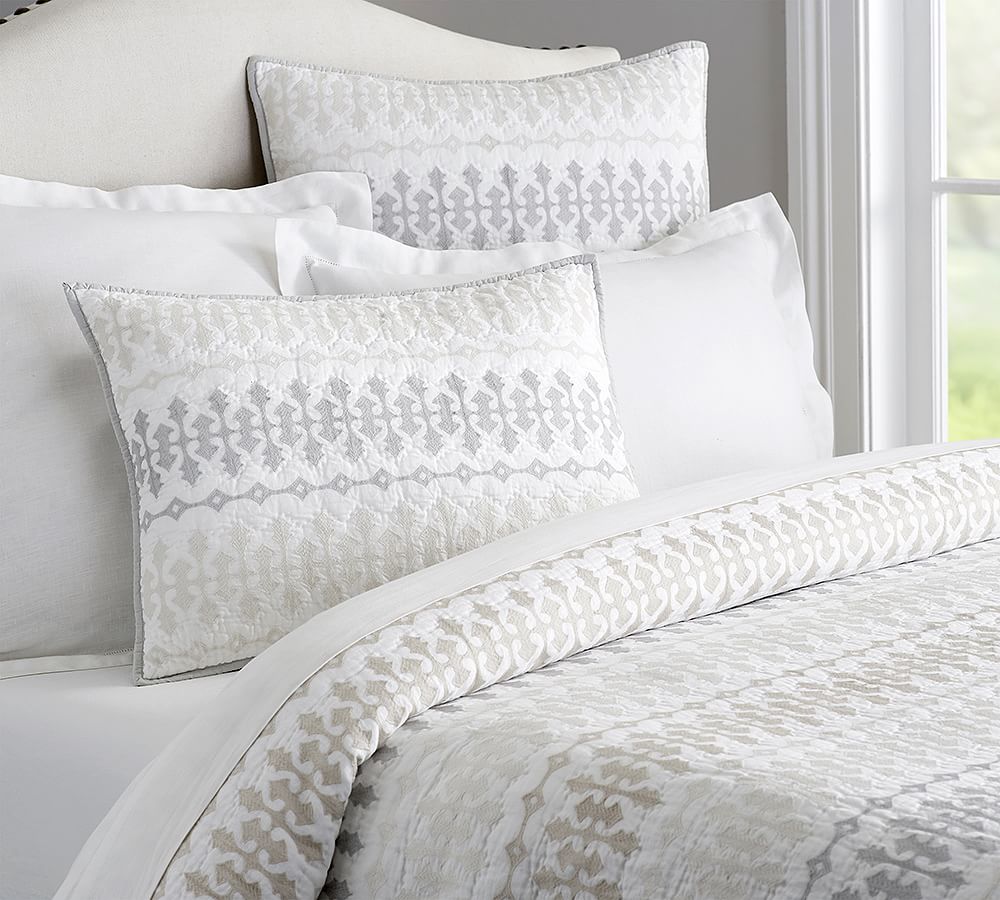 Rilynn Embroidered Quilt & Sham | Pottery Barn