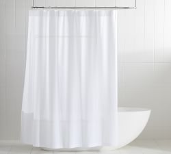 Grand Embroidered Organic Shower Curtain