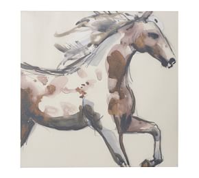 Painted Horse Canvas Wall Art | Pottery Barn