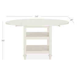 Shayne Round Drop Leaf Kitchen Table (49&quot;)