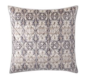 Sonja Ikat Velvet Print Pillow Sham | Pottery Barn