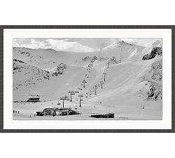 Mountain Ski Lift Framed Print