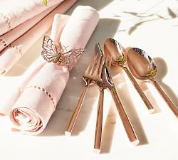 Monique Lhuillier Marlowe Rose Gold Flatware