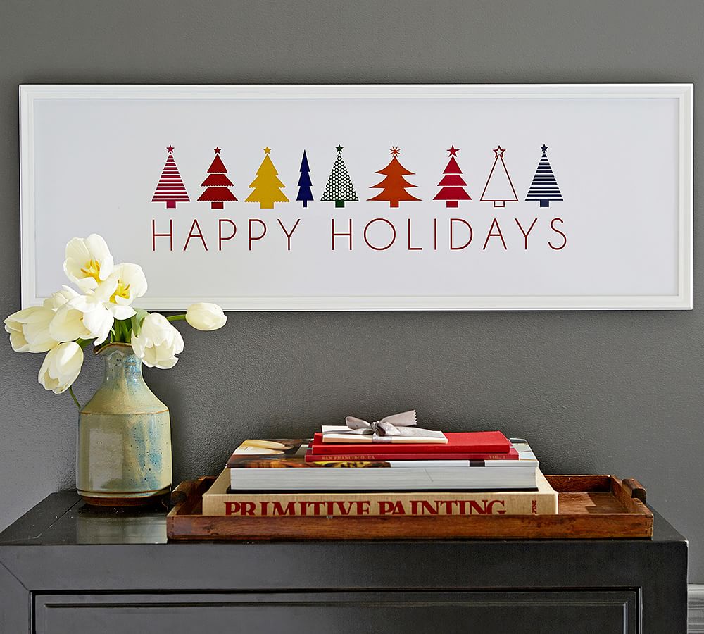 Happy Holidays Print Pottery Barn