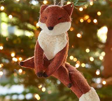 Terrain BABY FOX Wool cheapest FELT ORNAMENT Woodland Forest Christmas