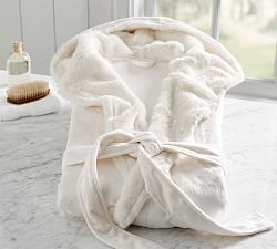 Ivory Alpaca Faux Fur Robe