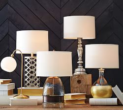 Leera Antique Mercury Glass Table Lamp | Pottery Barn