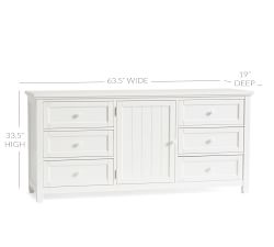 Beadboard 6-Drawer Dresser