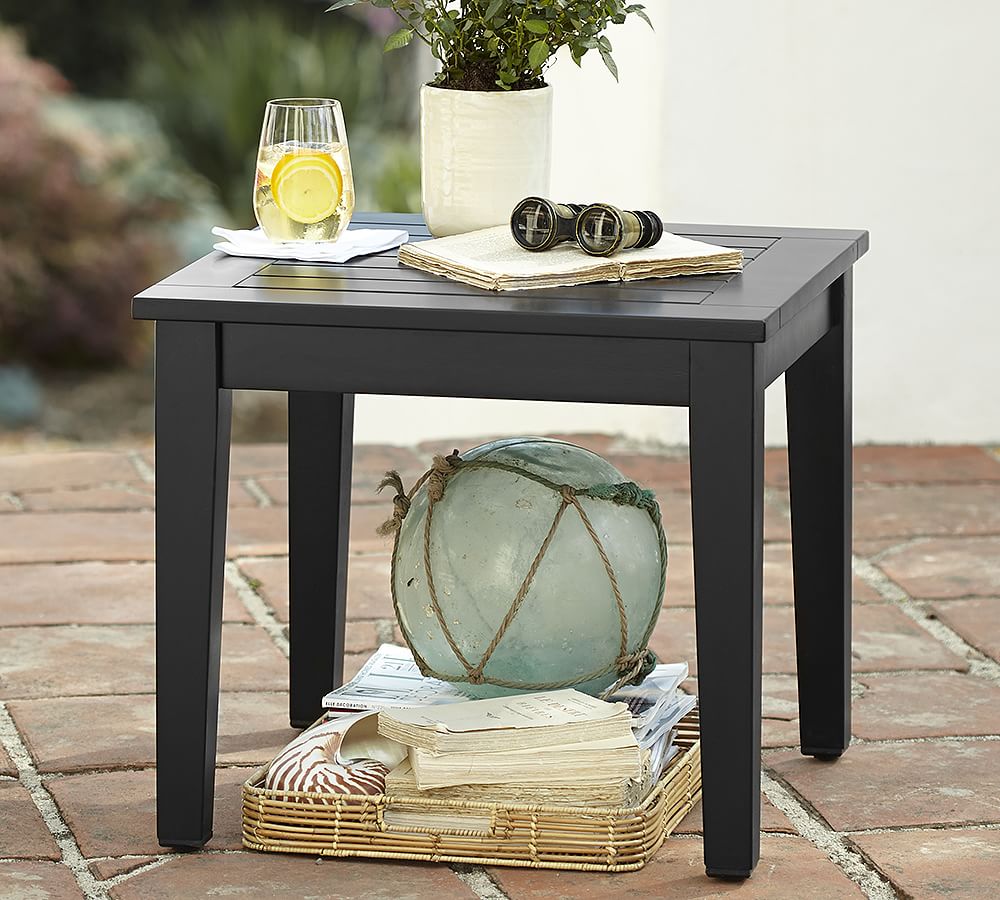 Hampstead Painted Side Table, Black