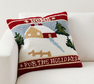 Home for the holidays pillow best sale