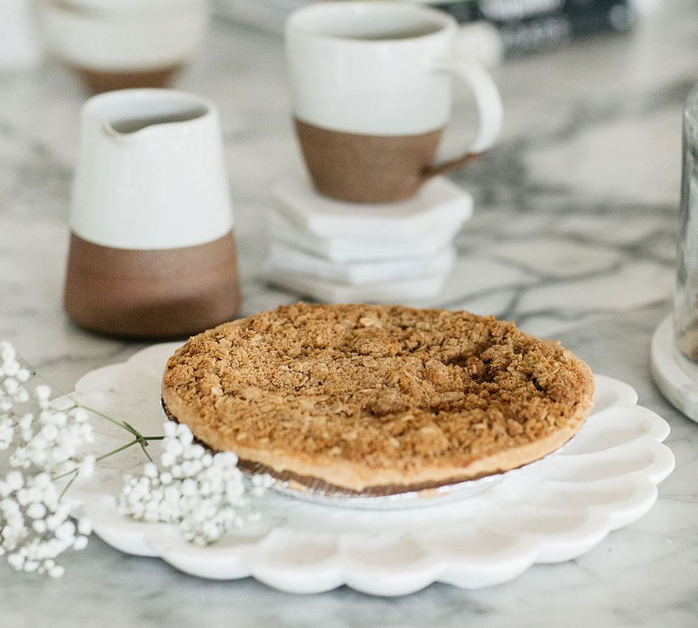 Round Marble Petal Trays