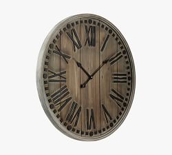 Oversized Wooden Wall Clock