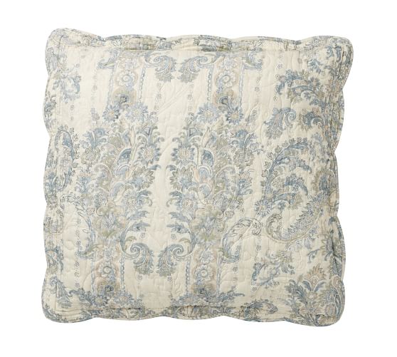 Irina Scallop Cotton Pillow Sham | Pottery Barn