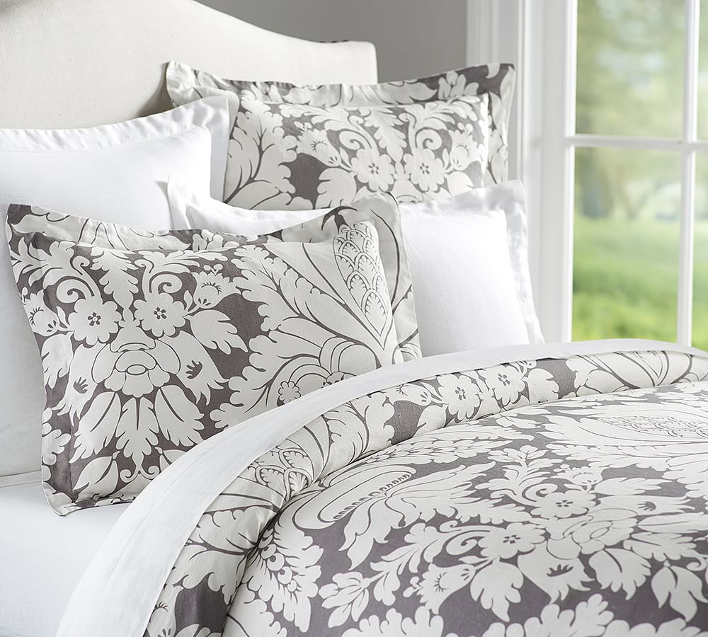 Damask Duvet Cover &amp; Shams