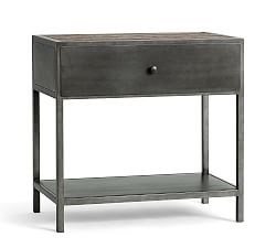 Big Daddy's Antiques 29" Metal Nightstand, Reclaimed Natural