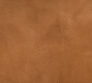 Tan Genuine Leather Industrial Bench with Metal Frame
