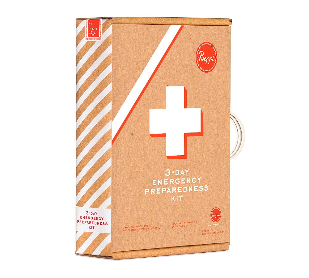 Compact Survival Essentials Kit with Mask - 9.5" x 3" x 13"