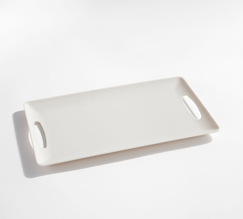 Medium-Mason Modern Outdoor Melamine Handled Serving Platter