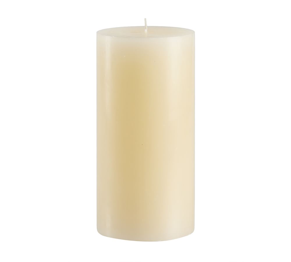Unscented Wax Pillar Candle 4"x8"