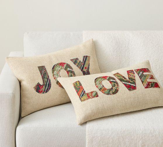 Joy Patchwork Lumbar Pillow