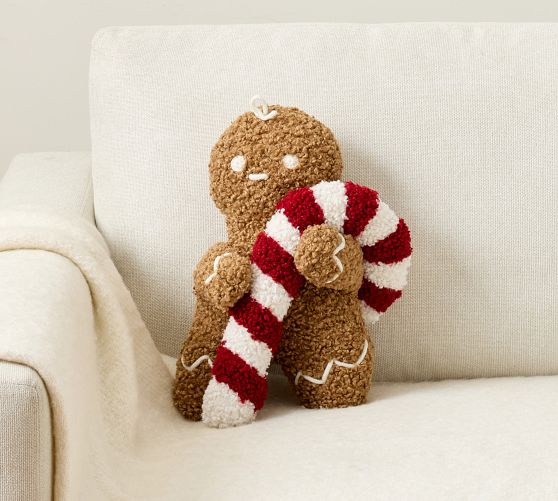 Little Spice Gingerbread Shaped Pillow | Pottery Barn