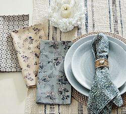 Timeless Florals Cotton Napkins - Mixed Set of 4