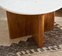 Cayman Round Marble Coffee Table (36") | Pottery Barn
