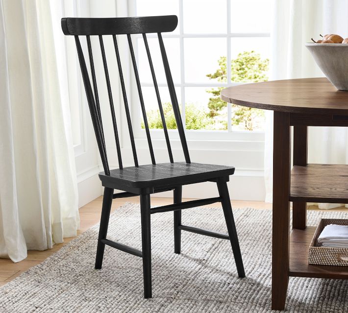 Harwich High Back Windsor Dining top Chair Black - Threshold™