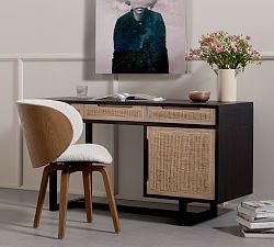 Dolores Cane Writing Desk (58&quot;)