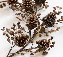 Glitter Pinecone Garland