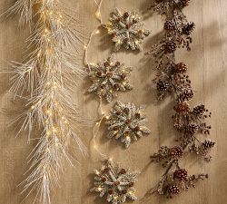 Glitter Pinecone Garland