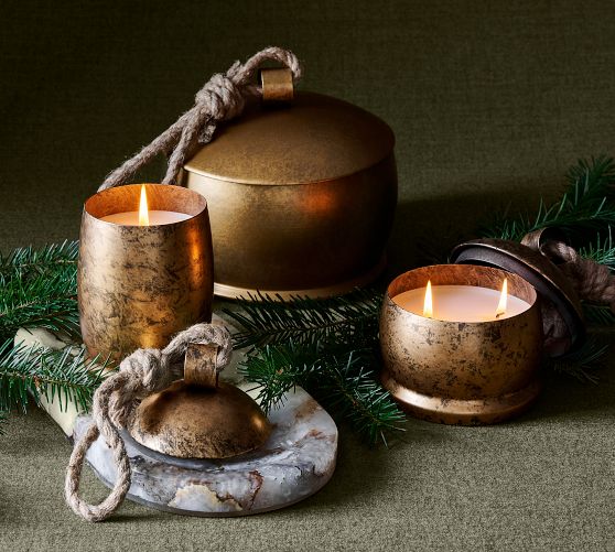 St. Jude Vintage Bell Candle - Winter Spruce