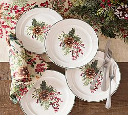 Deals NIB Pottery Barn Stewart Salad Plates set of 4 stoneware