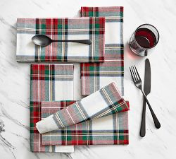 Stewart Plaid Cotton Napkins - Set of 4