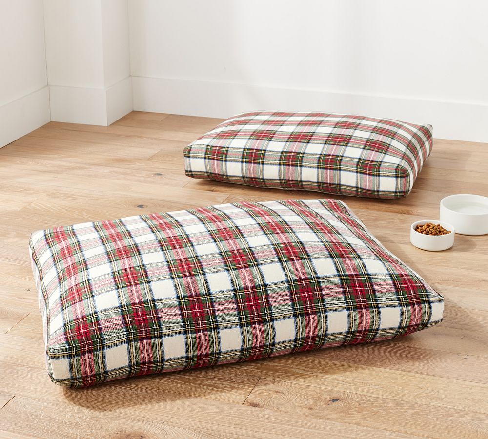Stewart Plaid Pet Bed Covers Pottery Barn