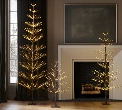 Lit Twinkling Twig Tree