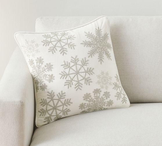 Pottery Barn Snowflake Pillow
