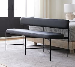 Maison Leather Bench (64&quot;)