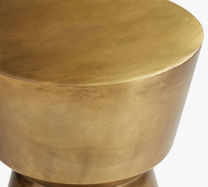 Pottery barn brass side table hotsell
